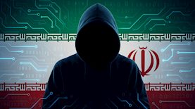 מתקפת סייבר איראנית, האקר ברקע דגל איראן, צילום: אילוסטרציה, AI